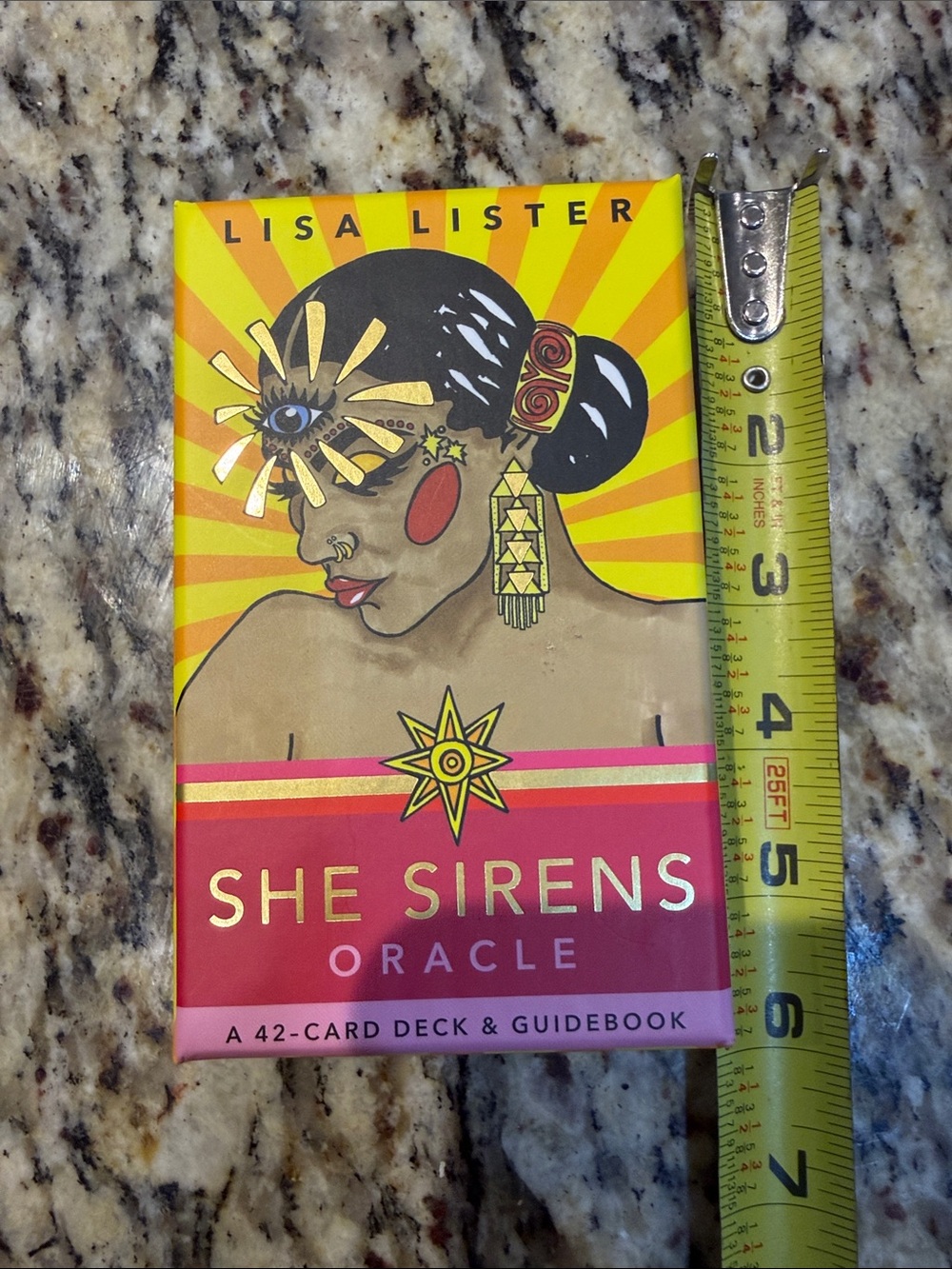 Lisa Lister She Sirens Oracle Deck - Bright Yellow & Coral Packaging